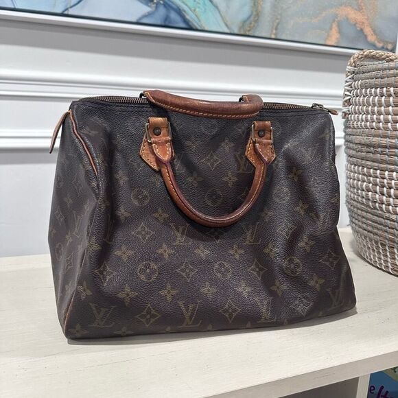 Louis Vuitton Dark Brown Monogram Satchel - Picture 2 of 14